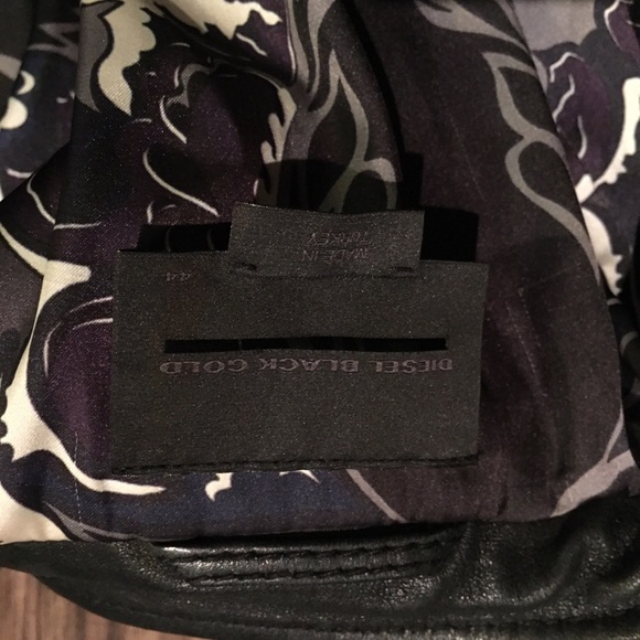 Diesel Black Gold women biker leather jacket - Picture 4 of 10